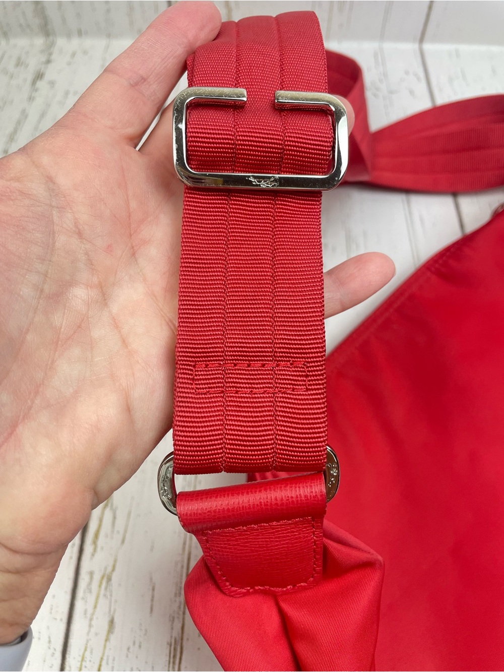 Longchamp‎ Le Pliage Original Nylon Crossbody/Shoulder Bag - Picture 8 of 16